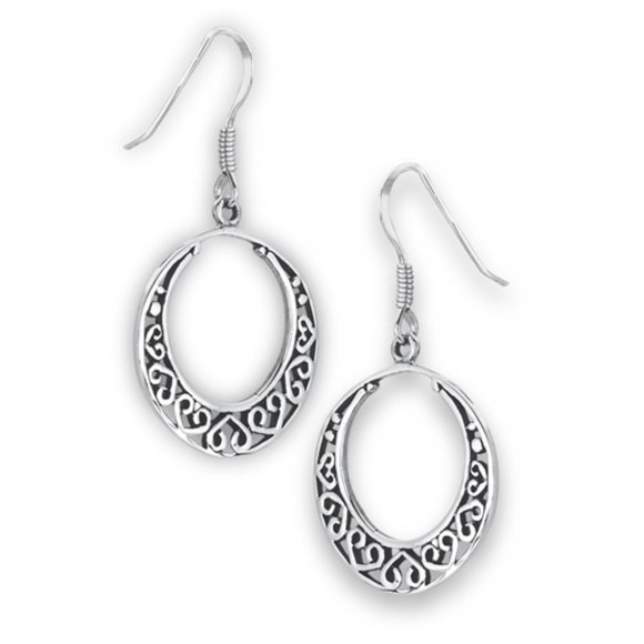 casual flare Jewelry - NWT-Sterling Silver RoundCeltic w/Hearts Earrings